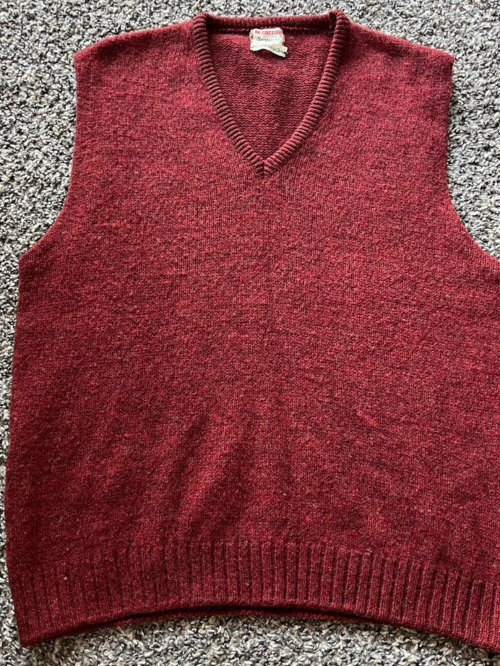 Vtg 90s Mcgregor Shetland Wool & Mohair Kurt Cobain Men’s Medium Dadcore Vest